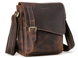 Retro Men's Leather Shoulder Bag Briefcase Crossbody Satchel Laptop Case Bookbag