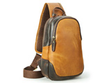 Vintage Leather Laptop Briefcase Cross Body Shoulder Bag For Men Brown Attache